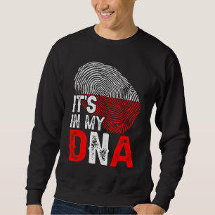 Sudadera En mi ADN Polonia Bandera huella digital Patriótic