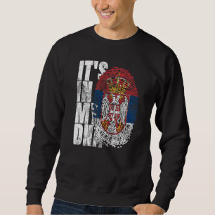 Sudadera En mi ADN Serbia gráfico para hombres mujeres Serb