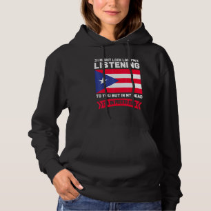 Sudadera En Mi Cabeza Estoy En Puerto Rico Puerto Rico