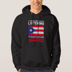 Sudadera En Mi Cabeza Estoy En Puerto Rico Puerto Rico