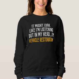 Sudadera En mi cabeza soy Sarcástica de Restauración de Veh