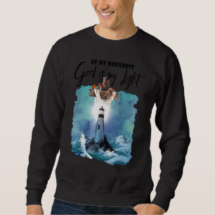 Sudadera En Mi Dios Más Oscuro Es Mi Fa De Disfraces Cristi