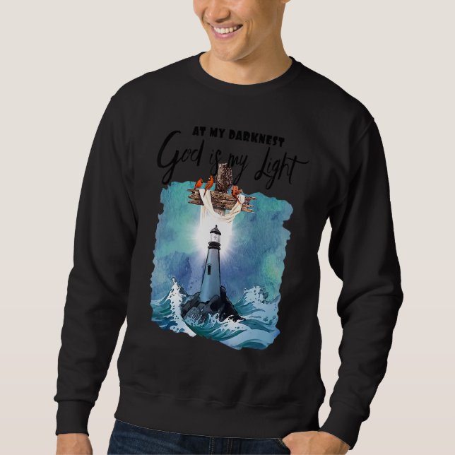 Sudadera En Mi Dios Más Oscuro Es Mi Fa De Disfraces Cristi (Anverso)