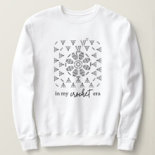 Sudadera En mi era crochet (blanco)