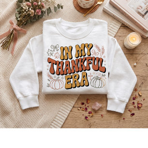 Sudadera En mi era de agradecimiento, diseño de camiseta de