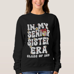 Sudadera En Mi Era de Hermana Mayor Groovy Voleibol Hermana