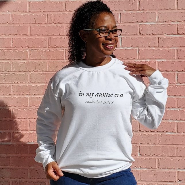 Sudadera En mi era de la tía, regalo de la nueva tía (In My Auntie Era Sweatshirt Gift for New Aunt)