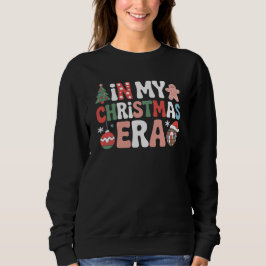 Sudadera En Mi Era Navideña Tendencia Retro Vacaciones