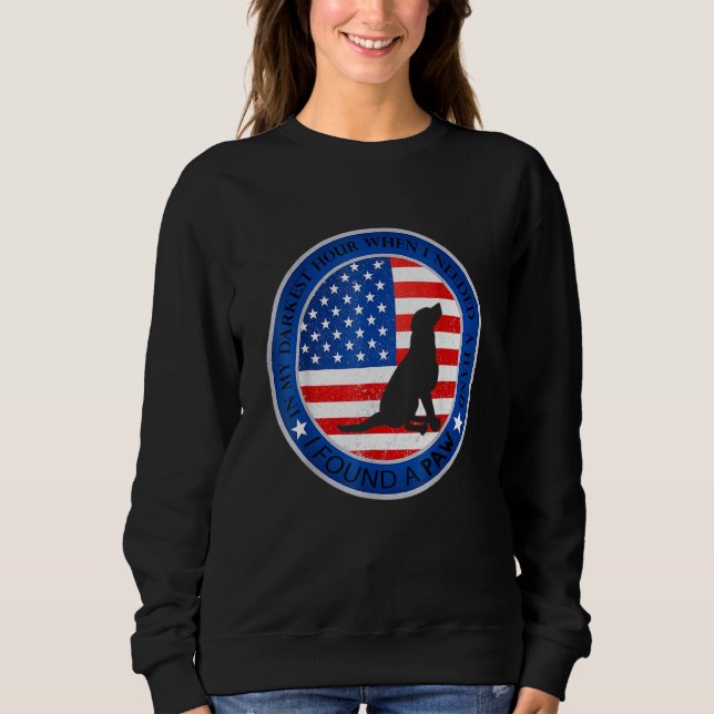 Sudadera En mi hora más oscura cuando necesitaba una mano e (Anverso)