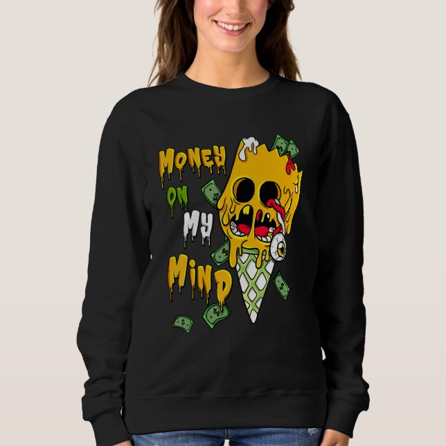 Sudadera En Mi Mente Bart Helado Del Sol 13s Coincidentes (Anverso)