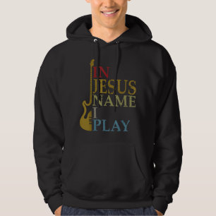 Sudadera En nombre de Jesús toco guitarra