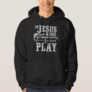 Sudadera En nombre de Jesús toco guitarra guitarra cristian
