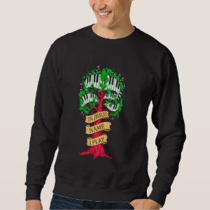 Sudadera En nombre de Jesús toco música cristiana de piano