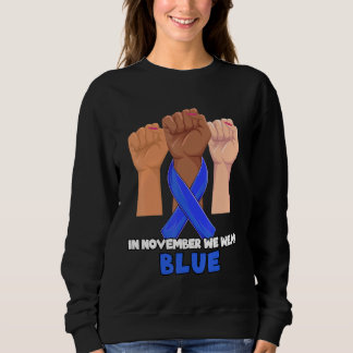 Sudadera En Noviembre Nosotros Llevamos Listón Azul de Conc