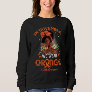 Sudadera En Noviembre Usamos Naranjas Mujeres Negras Awaren