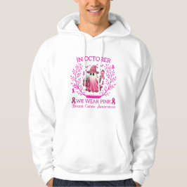 Sudadera En Octubre Usamos Cáncer De Mama De Bruja Rosa