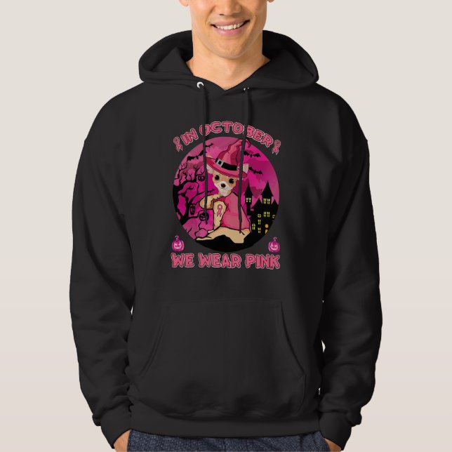 Sudadera En Octubre Usamos Chihuahua Rosa (Anverso)