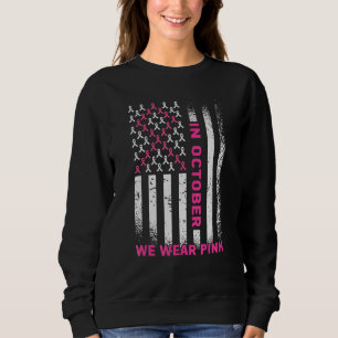Sudadera En Octubre Usamos Cinta Rosa Vintage Estadounidens