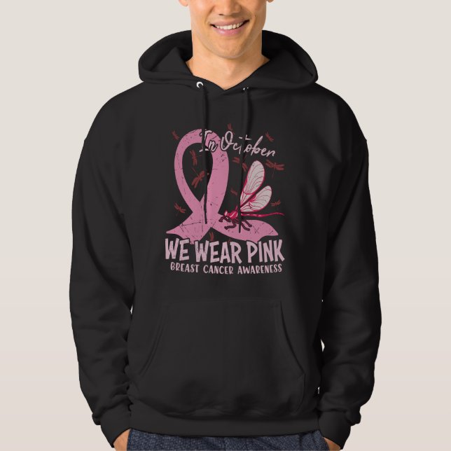 Sudadera En Octubre Usamos Conciencia Sobre El Cáncer De Ma (Anverso)