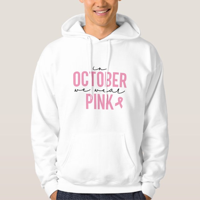 Sudadera En Octubre Usamos Rosa (Anverso)