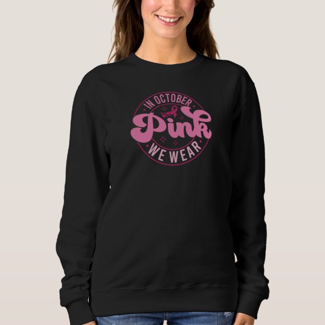 Sudadera En Octubre Usamos Rosa (Anverso)