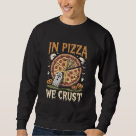 Sudadera En Pizza Arrojamos Fantasmas De Halloween Escasead