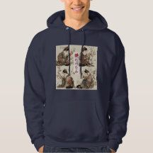 "En plena floración" Gato japonés en kimono 