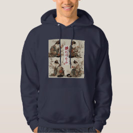 Sudadera "En plena floración" Gato japonés en kimono