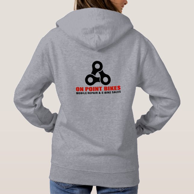 Sudadera En Point Bikes Personalizado Hoodie (Reverso)