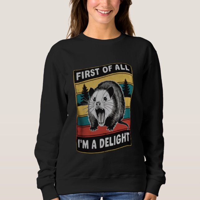 Sudadera En primer lugar, soy un delantal enfurecido y sórd (Anverso)