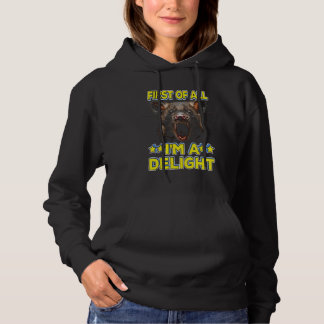 Sudadera En primer lugar, soy un Delight, Feral Possum, Fun