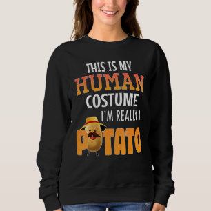 Sudadera En Realidad Soy Un Alimento Vegetable Con Papas De