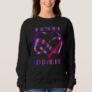 Sudadera En septiembre usamos rojo y azul Arteria periféric