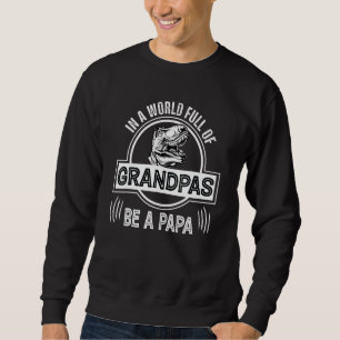 Sudadera En Un Mundo Lleno De Abuelos, Sé Un Papa T Rex Din