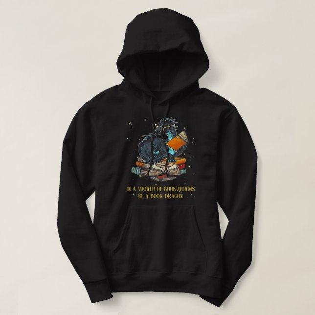Sudadera En Un Mundo Lleno De Gemelos De Libros, Sé Un Drag (Diseño del anverso)
