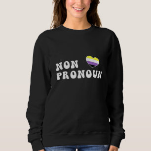 Sudadera Enby no binario no Pronoun Genderqueer No binario