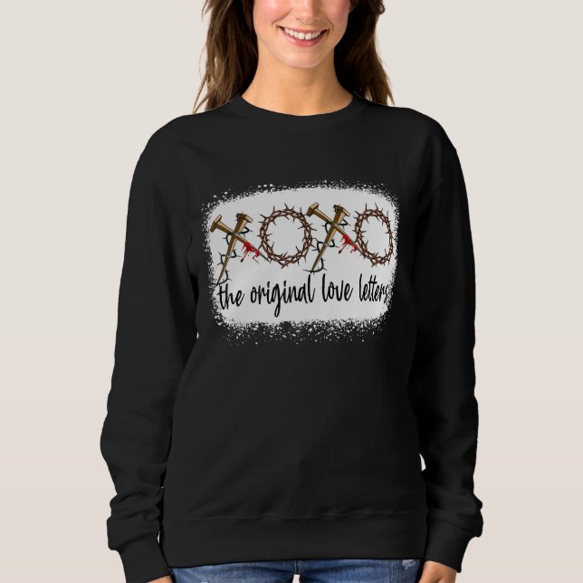 Sudadera Encadenado Las Letras De Amor Originales Christian (Anverso)