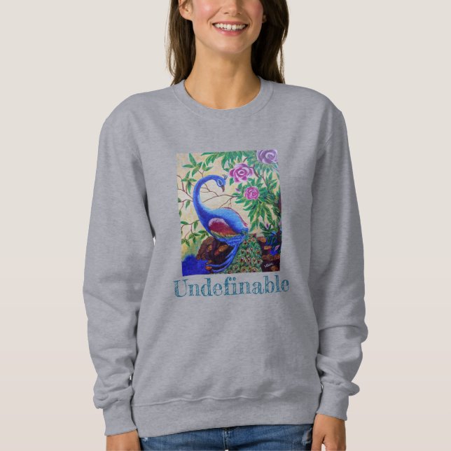 Sudadera encantadora T-SHIRTS de pavo real (Anverso)