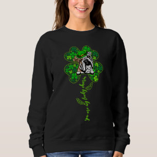 Sudadera Encanto afortunado Bulldog inglés Shamrock Happy S