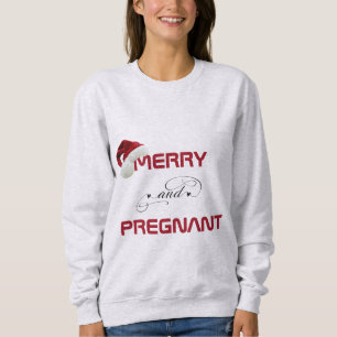 Sudadera Encanto Alegre Y Embarazada Anuncio De Embarazo