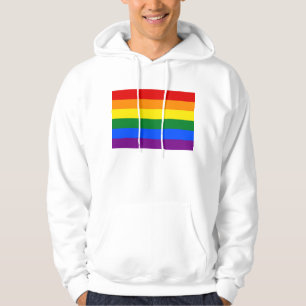 Sudadera encapuchada con bandera arcoiris LGBT