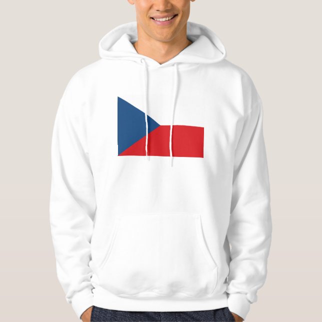 Sudadera encapuchada con bandera checa (Anverso)