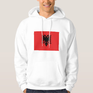 Sudadera encapuchada con bandera de Albania