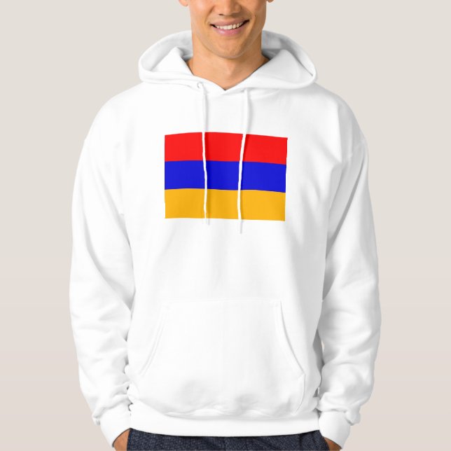 Sudadera encapuchada con bandera de Armenia (Anverso)