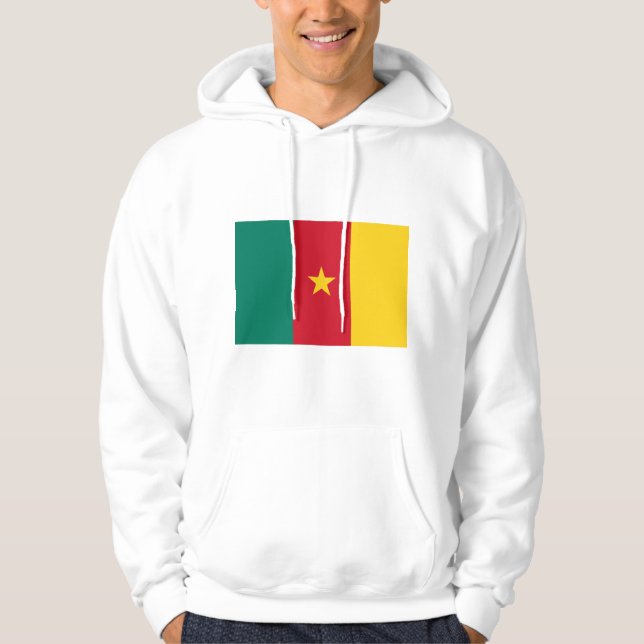 Sudadera encapuchada con bandera de Camerún (Anverso)