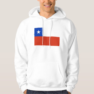 Sudadera encapuchada con bandera de Chile
