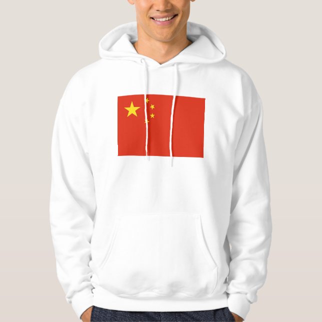 Sudadera encapuchada con bandera de China (Anverso)