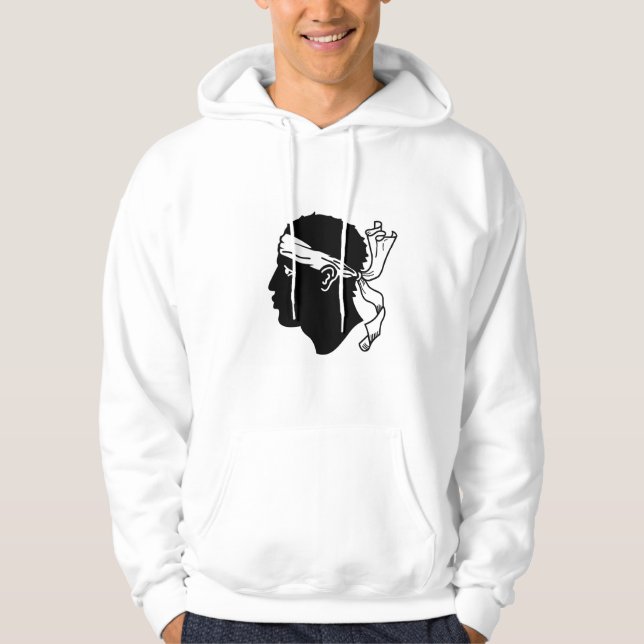 Sudadera encapuchada con bandera de Córcega, Franc (Anverso)