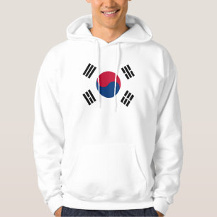 Sudadera encapuchada con bandera de Corea del Sur