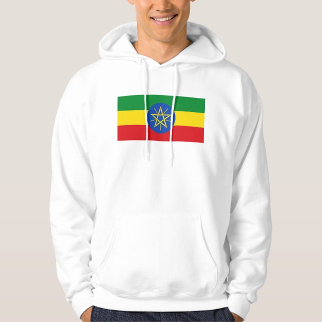 Sudadera encapuchada con bandera de Etiopía (Anverso)